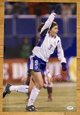 Mia Hamm SIGNED 12x18 Photo Team USA Soccer Legend Olympics PSA/DNA AUTOGRAPHED