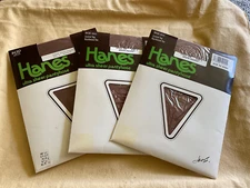 Vintage Panty Hose Hanes Ultra Sheer Control Top Pantyhose Sz. C lot of 3