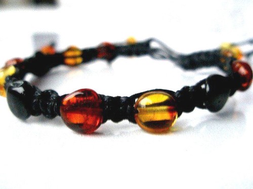 PULSERA DE ÁMBAR BÁLTICO NATURAL - SHAMBALLA / AMULETO - Imagen 6 de 10