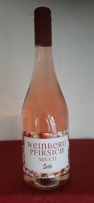 Weinbergpfirsich-Secco mild lieblich Deutscher aromatisierter Perlwein 