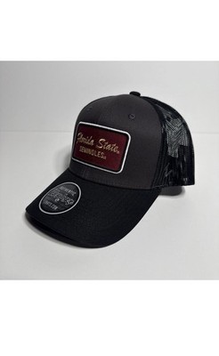 New Florida State Seminoles Zephyr Snapback Hat NCAA Charcoal And Black Cap