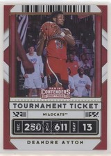 2020 Contenders Draft Picks Variation Tournament Ticket 34/49 DeAndre Ayton 1u6