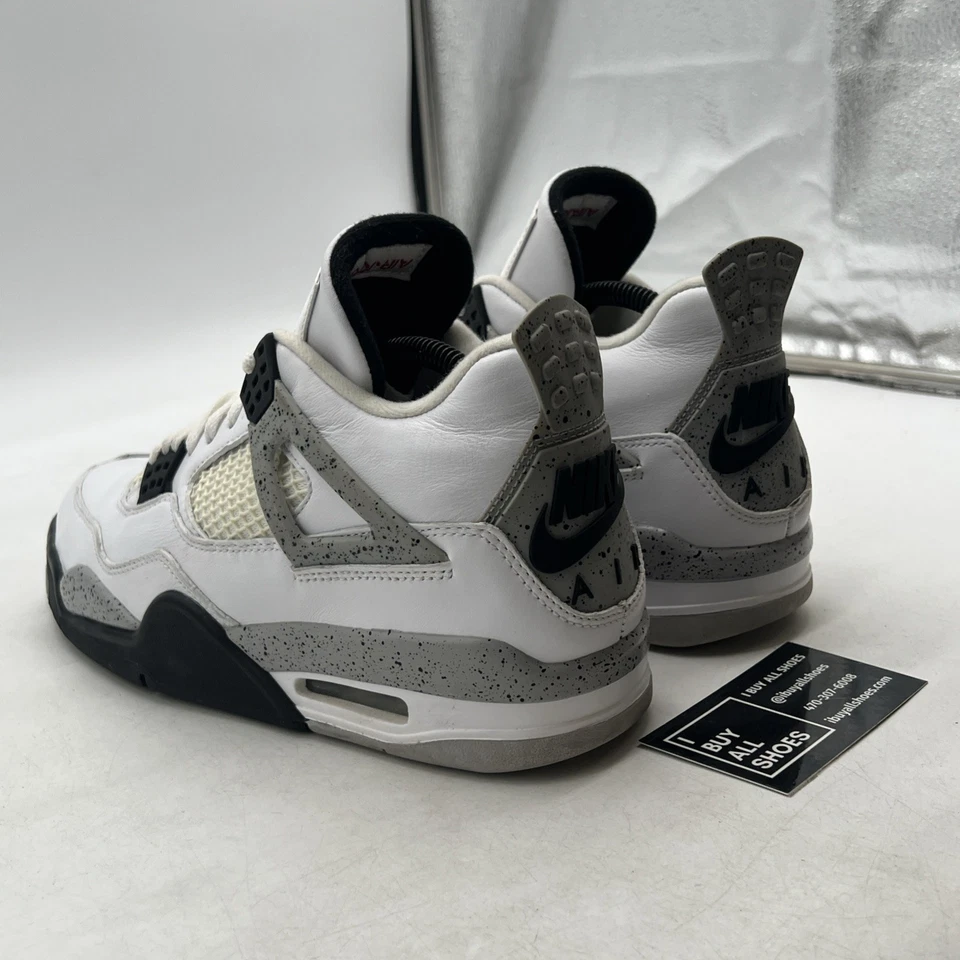 Talla 9 - Air Jordan 4 Retro OG Medio Blanco Cemento (840606-192) Foto 4 de 4