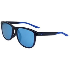 NEW NIKE CW4724 410 Dark Blue SCOPE Sunglasses with Blue Mirror Lenses 58mm