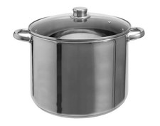 Home 26cm 11 Litre Stainless Steel Stock Pot