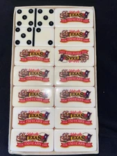 VTG Puremco Texas 150th Sesquicentennial Marblelike Dominoes 1836-1986