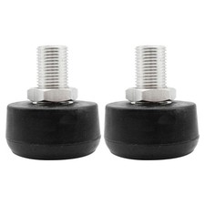 2Pcs Roller Skate Toe Stoppers Black Rubber Adjustable Durable Brake Plugs