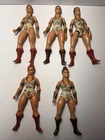 Vintage 1981-82 MOTU He-Man Action Loose Figure Lot TEELA 5 Figures