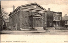 Vintage Asbury M.E. Church Tarrytown NY Postcard by Russel & Lawrie