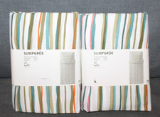 IKEA BETTWÄSCHE SET SUMPGRÖE-SUMPGROE-BUNT GESTREIFT-140x200 cm/80x80cm