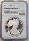 2023-S Proof American Silver Eagle NGC PF69 Ultra Cameo ASE