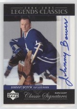 2004 Upper Deck Legends Classics Classic Signatures Johnny Bower Auto HOF 0p9p