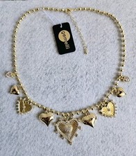 Gemelli Gold-Tone Heart Charm Necklace