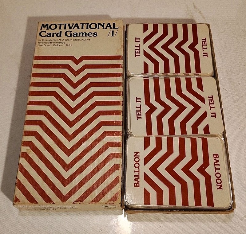 Rare Vintage 1979 Speech Articulation Therapy L Sounds Motivational Card Games