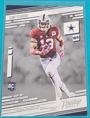 2021 Panini Prestige    RC #286 Simi Fehoko Dallas Cowboys Football Card E6