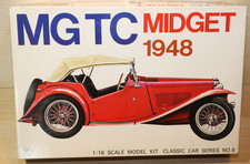 Gakken, 1948 MG TC Midget kit di montaggio, rosso, scala 1:16 confezione originale
