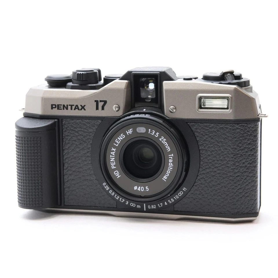 PENTAX 17 Half-Frame 35mm Film Camera Dark Silver W/ Box Japan [New] #1159 - Image 2 of 4
