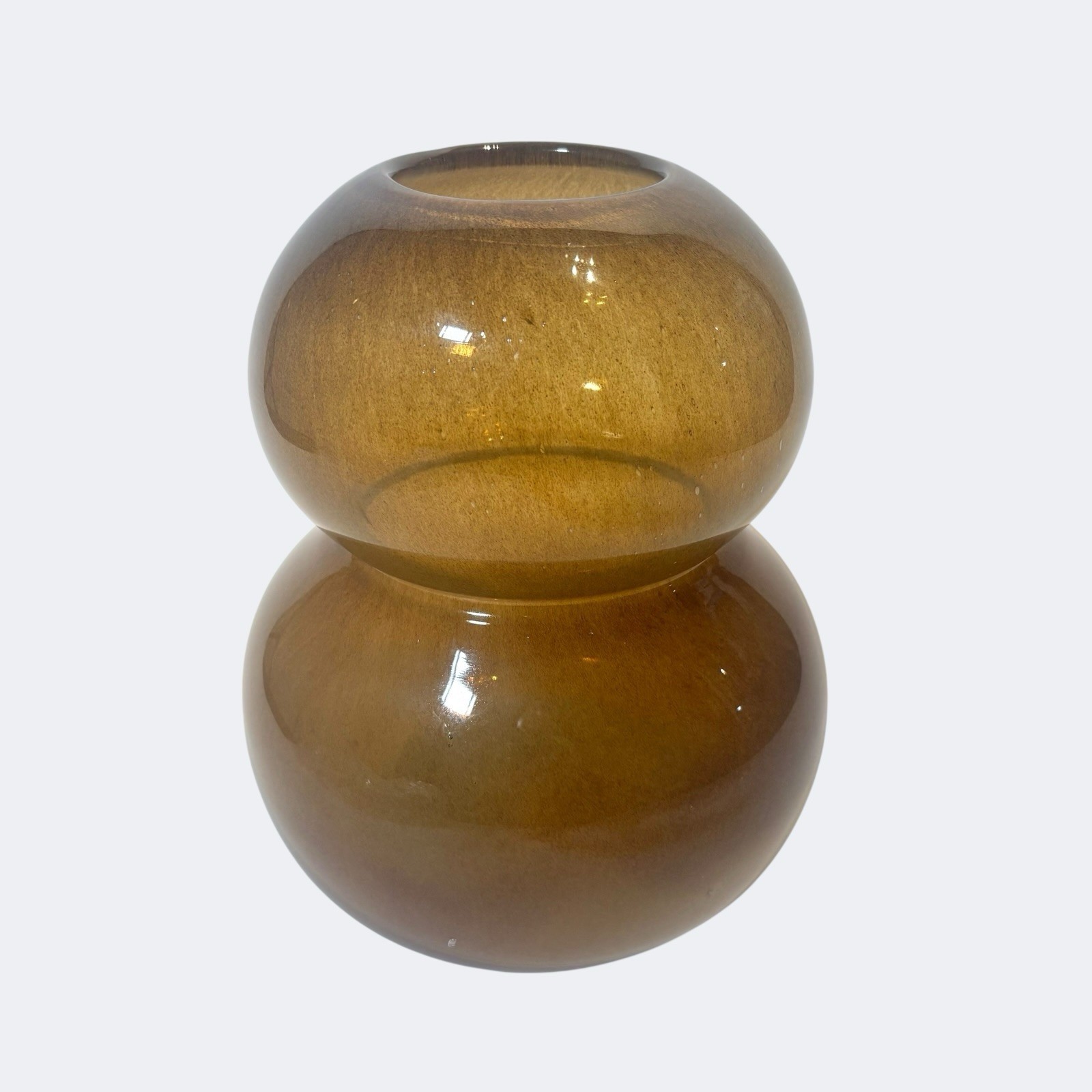 OYOY Large Lasi Vase Home Living Designer Amber Glass New Ferm Hay Decor New