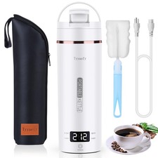 Portable Electric Kettle with Drinking Spout, Plug-in with Travel Bag, 450mL ...