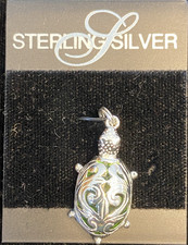 Cute 925 Sterling Silver Turtle Charm Pendent - New with Tags