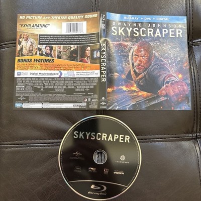 Skyscraper (Blu-ray, 2018) Dwayne Johnson, No Case, Disc + Art Only