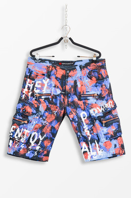Cipo & Baxx Graffiti Cargo Shorts - Paint Splash Design - Größe W34