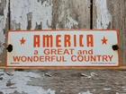 VINTAGE AMERICAN PORCELAIN SIGN OLD 1956 REPUBLICAN PATRIOTS PARTY POLITICAL USA