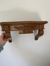 Vintage 1982 HOMCO 19โ Wall Shelf Faux Wood plastic 3064 Made in USA