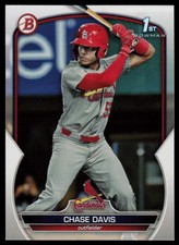 2023 BOWMAN DRAFT CHASE DAVIS RC ST. LOUIS CARDINALS #BD-48 1ST BOWMAN