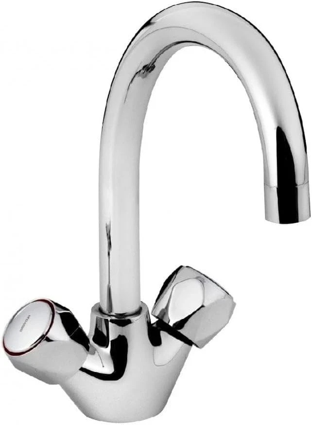 * Bristan - Value Club Mono Kitchen Sink Mixer Tap Chrome Heads - VAC2NKCMT