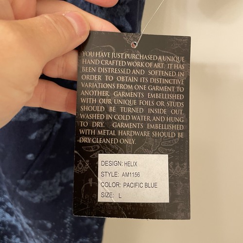 Archaic by Affliction Herren T-Shirt Helix Pacific Blue L, Neu Mit Etikett - Bild 4 von 15