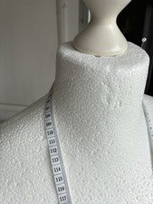 White Female Mannequin Torso–Tripod Stand, Adjustable Height, Size UK 10/12