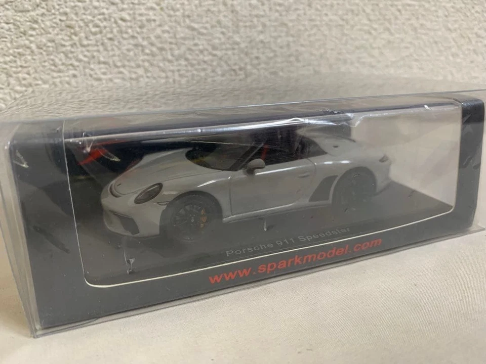 Porsche 911 Speedster 1/43 grigio modello auto cintura di sicurezza interna... - Immagine 4 di 4