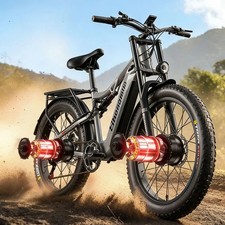 Electric Bike 48V17.5AH 26" FatTyre Mountainbike Dual Motor 2000W Oilbrake eBike