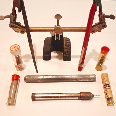 Vintage X-Acto Helping Hands REED Nicholson Deburring Blades Taps Tool Lot