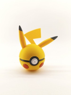 Pikachu Pokeball - Pokemon 3D-Druck Deko Pokeball - Pokemon Fanartikel