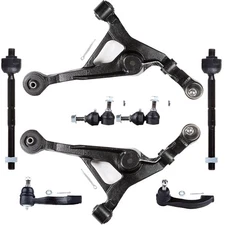 8x Front Lower Control Arm And Ball Joint Tie Rod For 1996-2006 Chrysler Sebring
