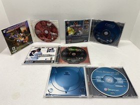 SEGA Dreamcast HKT-3020 Console White W/ 2 Controllers & 3 Games - Tested