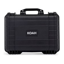 Koah Weatherproof Hard Case with Customizable Foam 18 x 14 x 7 Inch Black