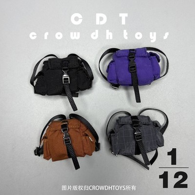 CROWDHTOYS 1/12 Scale Trendy Stylish Backpack Model For 6 ''Action Figure Body