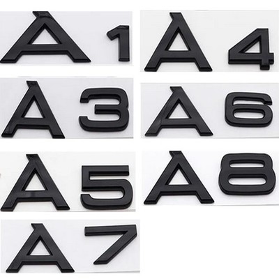 Für Audi A1 A3 A4 A5 A6 A7 A8 Schriftzug Embleme Aufkleber Logo Badge Car Auto
