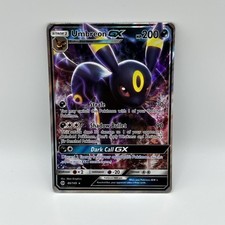 Carta Pokemon Holo Umbreon GX 80/149 Ultra Rara 2017 Sole e Luna Set Base 200HP