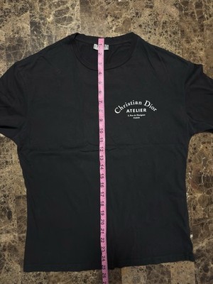 ChristianDior ATELIER Tシャツ ユニセックス Christian Dior Atelier T Shirt - Black Men's Small Designer