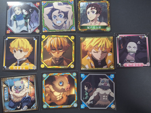 Tanjirk Sticker Demon Slayer Kimetsu no Yaiba Seal Stickers Lot of 10 Tanjiro Zenitsu ...