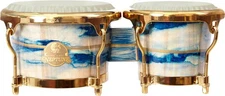 Toca Percussion Anthony Almonte Neptune Signature Bongos - Blue and Aqua