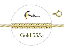 Schlangenkette 333/- massiv Gold 42cm Gelbgold 2,6 Gramm Goldkette Gold