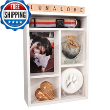 Yongvelin Pet Memorial Shadow Shelves For Loss Of Dog Cat Memorial Gifts 4X6