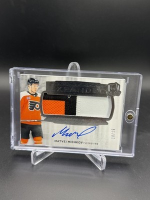 2024-25 UD The Cup Matvei Michkov #EM-MM EXPANDED MATERIAL  AUTOS # /15