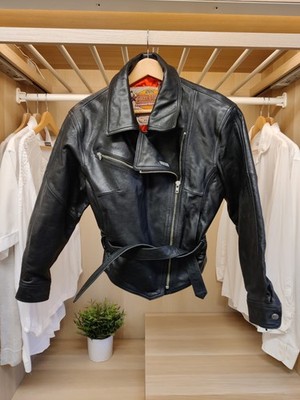 VINTAGE IXS SCHWARZE MOTORRADJACKE GRÖSSE DS US 6 UK 10 LEDER REISSVERSCHLUSS DAMEN BIKER