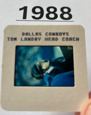 TOM LANDRY 1988 NFL Transparency TV MEDIA SLIDE DALLAS COWBOYS